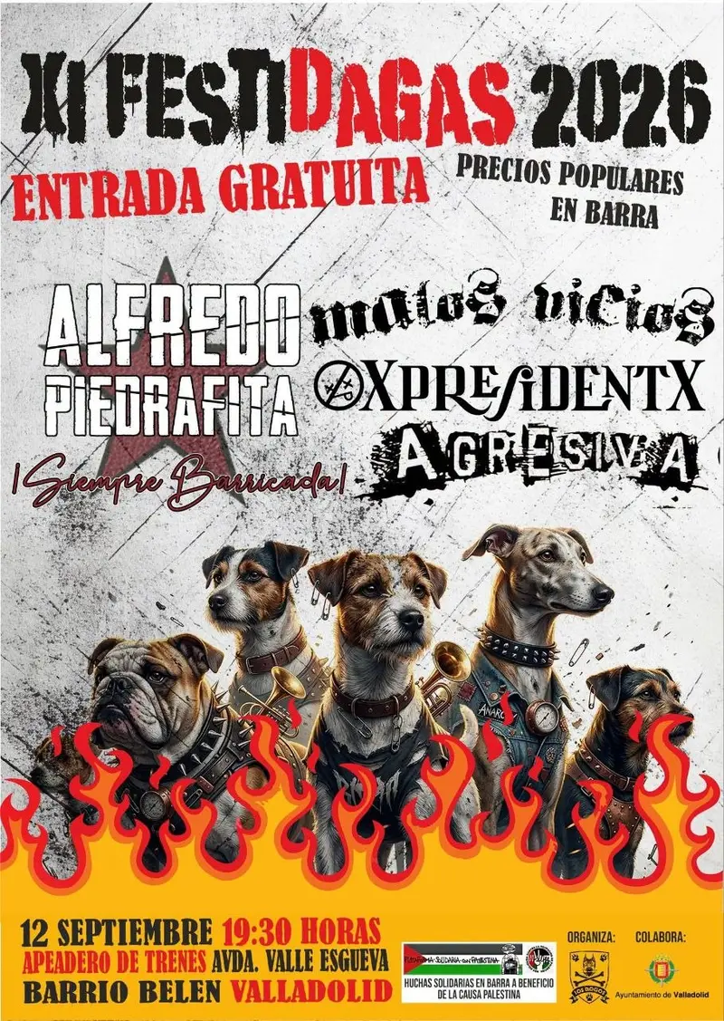 XI Festidagas 2026: Alfredo Piedrafita, malos Vicios, Xpresidentx y Agresiva